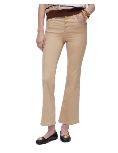 PANTALONI CROPPED A VITA ALTA