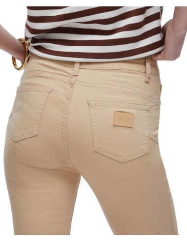 PANTALONI CROPPED A VITA ALTA
