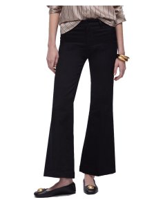 PANTALONI FLARE CON BOTTONI LOGATI