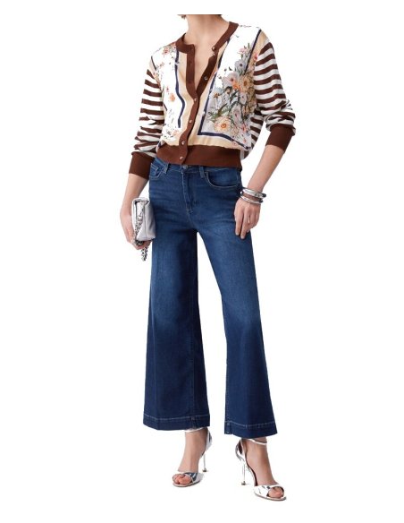 JEANS FLARE CON STRASS