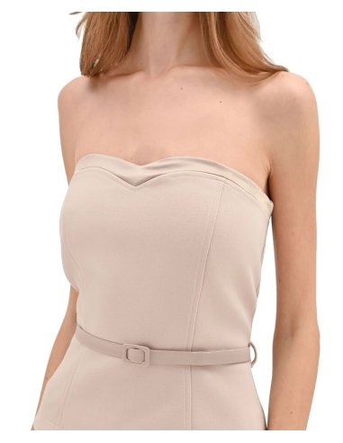 ABITO C/ TOP BUSTIER E GONNA PLISSÉ