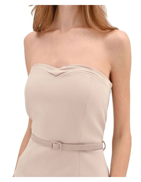 ABITO C/ TOP BUSTIER E GONNA PLISSÉ