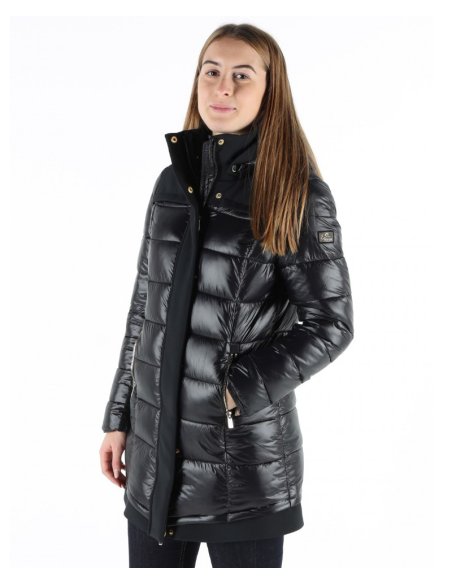 CAPPOTTO DONNA CAPPUCCIO NYLON TRAPUNTAT