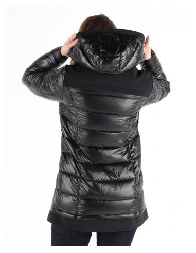 CAPPOTTO DONNA CAPPUCCIO NYLON TRAPUNTAT