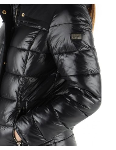 CAPPOTTO DONNA CAPPUCCIO NYLON TRAPUNTAT