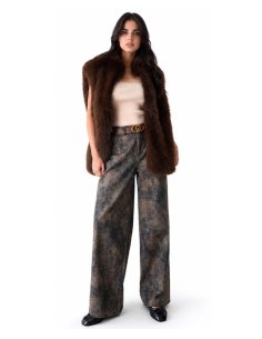 PANTALONI BOY CON STAMPA GLITTER