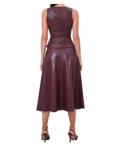 ABITO MIDI IN SIMILPELLE