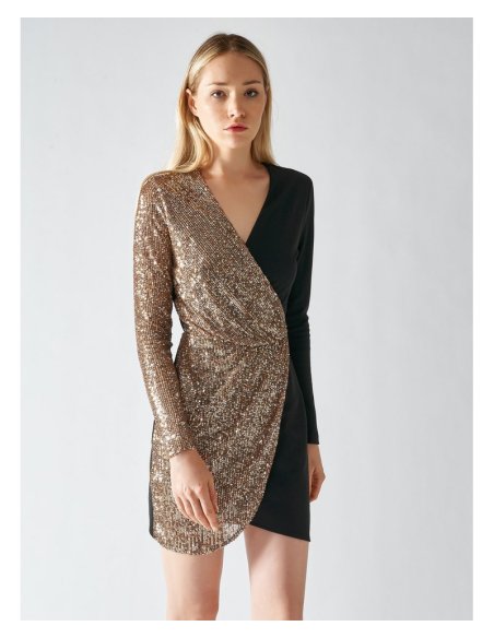 MINI ABITO RICAMATO AD INCOCIO